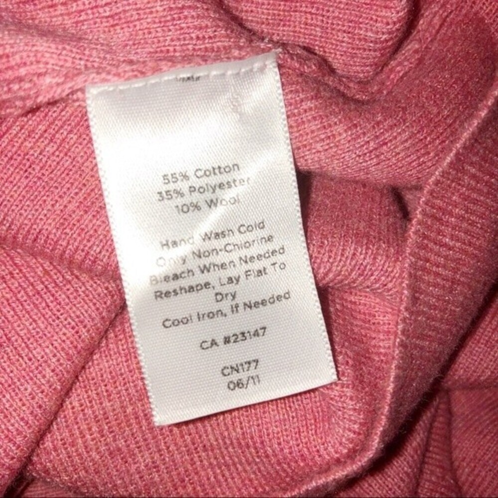 Talbots Xsmall Ruffle Button Down Wool Cardigan - image 4